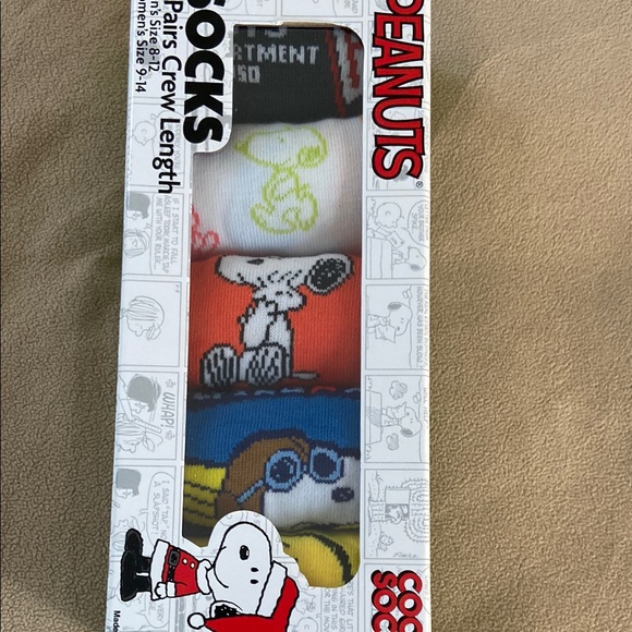 Peanuts Cool Socks Crew Length - Multicolor - Picture 3 of 3